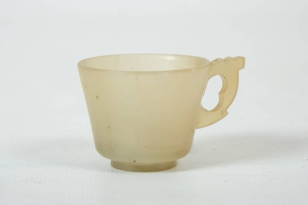 JADE Tasse, China, H 3,5cm, D 4cm