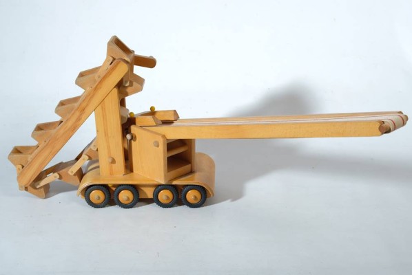 HOLZSPIELZEUG Bagger mit Förderband HOLZSPIELZEUG Bagger mit Förderband