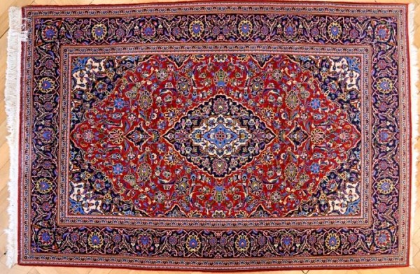 KASCHAN aus Zentralpersien, um 1980 Wolle auf Baumwolle 214x134cm