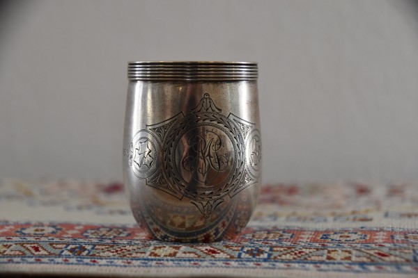 Becher, 800er Silber, punziert.