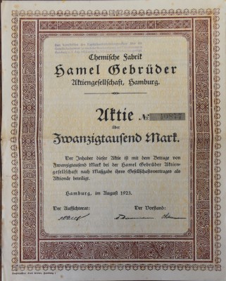 Historische Aktie 