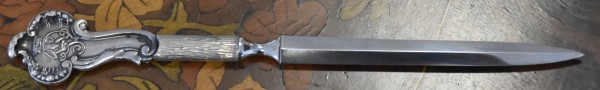 Brieföffner. Griff Sterling-Silber.
