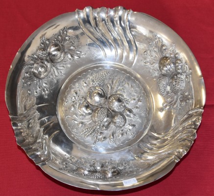 Jugendstil-Schale, 800er Silber.