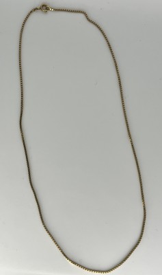 Herrenkette, 585 Gelbgold, feine Gliederung, 6,8g. Länge 55 cm.