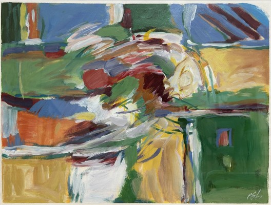 Steinhauser, Erwin (1939-2023) Abstrakte Komposition, Acryl auf Papier.