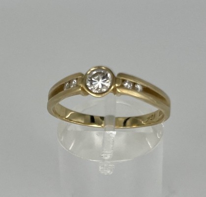 Brillant-Ring, Gelbgold 585 (punziert).