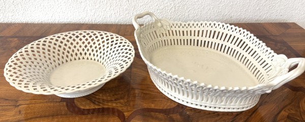 KPM Schalen, zwei Teile.