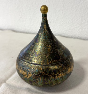 Rosenthal Deckeldose, Studio-Line, handgemalt.