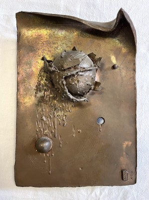 Sato, Shokichi (geboren 1937) Apokalypse, Bronzeskulptur, 1980.