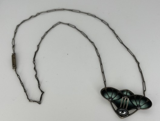 Jugendstil-Kette, Silber 900 (punziert).