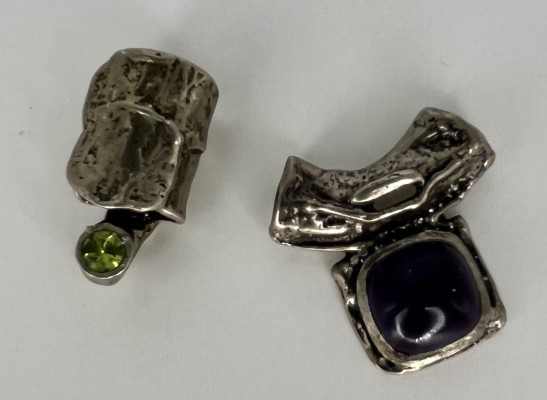 Zwei Design-Anhänger, Silber 835 (punziert).