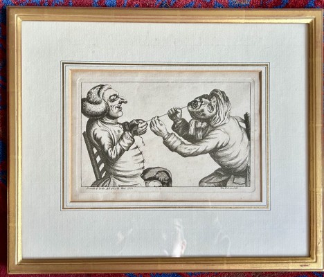 Bob, Tim (18. Jahrhundert) Der Zahnarzt, Kupferstich, 1773.