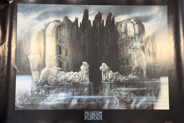 Giger, Hansruedi (1940-2014) Hommage à Böcklin, 1977, handsigniertes Ausstellungsplakat.