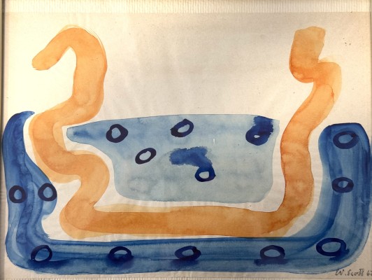 Scott, W. (20. Jahrhundert) Ohne Titel, 1962, Aquarell.