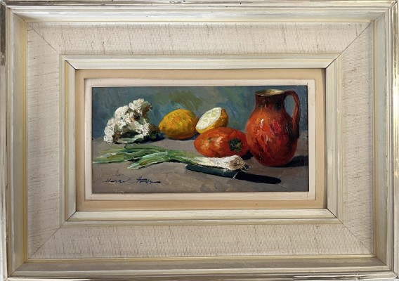 Hodr, Karel (1910-2002) Stillleben, Öl auf Platte, 1972.