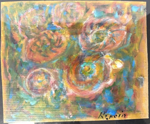 Renoir (20. Jahrhundert) Gefälligkeitszeichnung, Mischtechnik auf Karton.