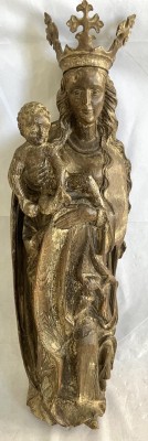 Maria mit Christuskind, Deutsch, um 1700, Weichholz.