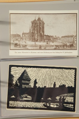 89 Postkarten Konstanz, Sammelschwerpunkt 'Künstlerpostkarten', Jahrhundertwende