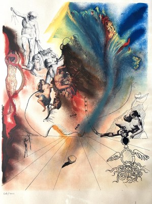 Dali, Salvador (1904-1989) zugeschrieben, Götter, Lithographie.
