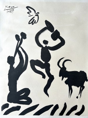 Picasso, Pablo (1881-1973) Tanz, 1959, Lithographie.