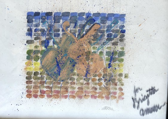 Fernandez, Armand Pierre alias Arman (1928-2005) Violinen, Aquarell.
