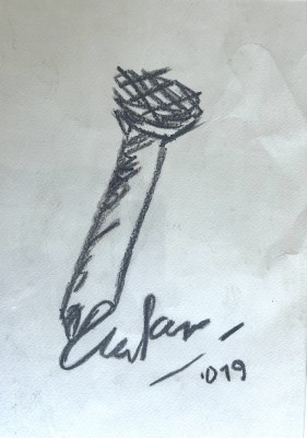 Uecker, Günther (geboren 1930) zugeschrieben, Nagel, Zeichnung.