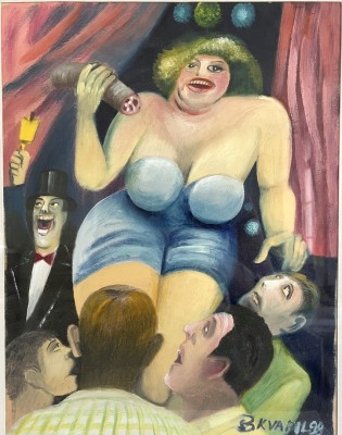 Kvapil, Boleslav (1934-2017), Emmy, 1998, Acryl auf Papier.