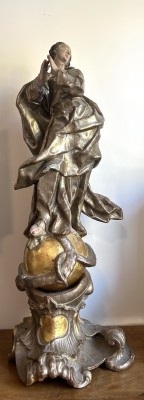 Marienstatue aus Holz, vermutlich Feuchtmayer-Schule.