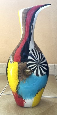 Martens, Dino (1894-1970) Vase, Murano Glas, Manufaktur Aureliano Toso.