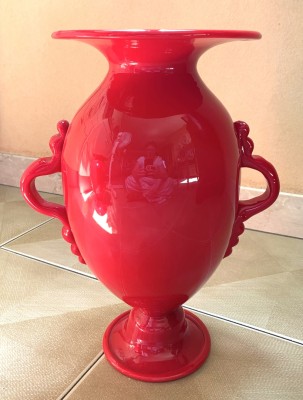 Martinuzzi, Napoleone (1892-1977) Vase, Murano Glas, um 1930.