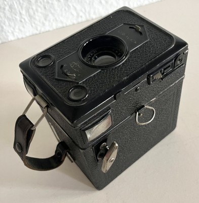 Kamera Zeiss Ikon Box Tengor, 1931, mit Objektiv Goerz Frontar D.R.P.