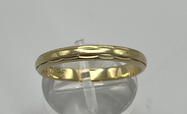 Ehering, 585 Gelbgold, mit Gravur 