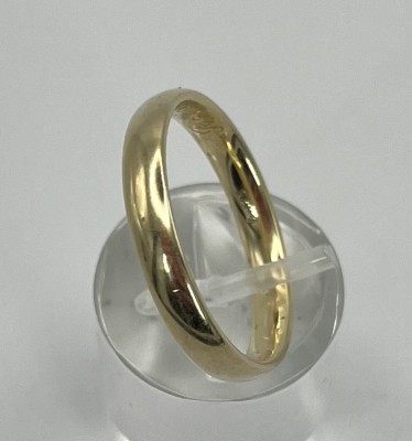 Ehering, 585 Gelbgold, mit Gravur 
