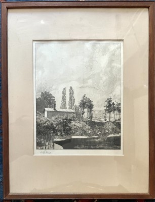 Klinger, Max (1857-1920) Landschaft, 1883, Radierung und Aquatinta.