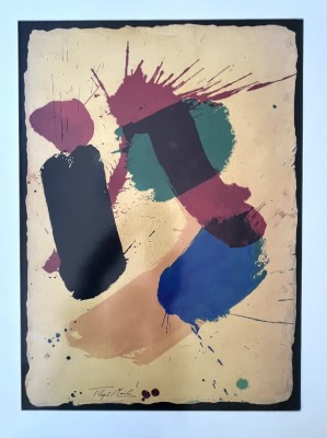 Monk, Tilopa (1949-2019) Abstrakte Farbkomposition, Kunstdruck.
