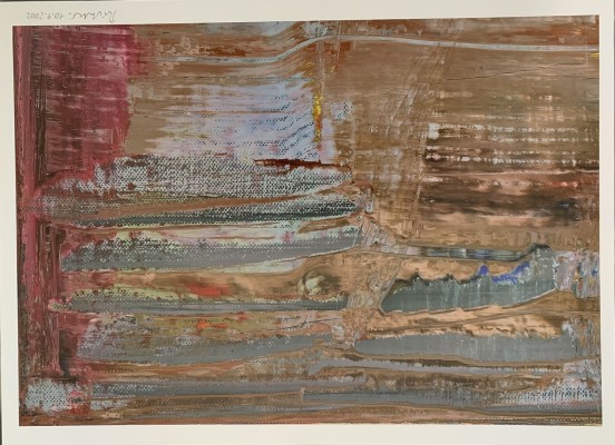Richter, Gerhard (geboren 1932) Abstraktes Bild, 2002, Hochpigmentdruck. Das Bild ist ein 