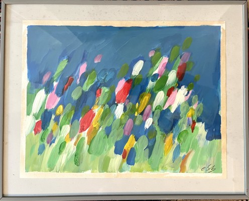 Steinhauser, Erwin (1939-2023) Tulpen, Öl auf Malpapier.