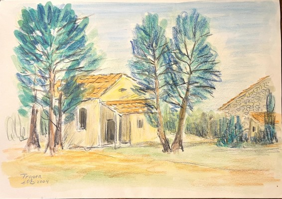 Steinhauser, Erwin (1939-2023) Große Mappe, 77 Blätter, verschiedene Techniken: Bleistift, Ölkreide, Aquarell, Mischtechnik. Formate zwischen 21 x 30 cm (Hoch- und Querformat) sowie 16 x 24 cm (Hoch- und Querformate).