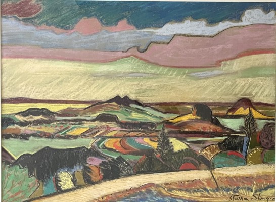 Faller, Rüdiger (1942-2022) Hegaublick, Pastell.