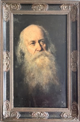 Gensler, Martin (1811-1881) zugeschrieben, Portrait eines alten Mannes, Öl auf Platte.