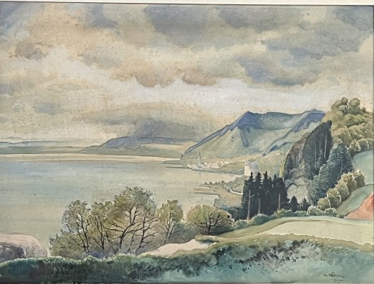 Möritz, Karl (1886-1963) Blick auf Sipplingen, 1939, Aquarell.