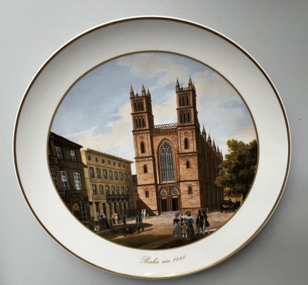 KPM, Teller mit Berliner Stadtmotiv. 