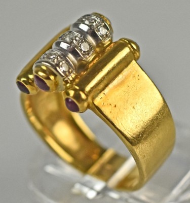 RING mit Diamanten, Gold 18ct