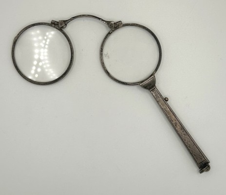Monokel, 925 Sterlingsilber. Ausklappbar.