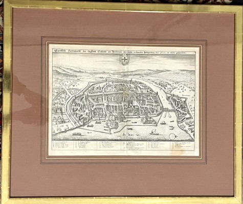 Konstanz, Merian d. Ä., Matthäus (1593-1650) Kupferstich. Beschrieben mit: 