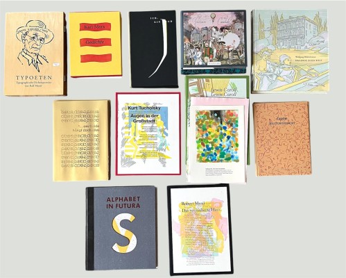 Kunstbücher, alle in Schuber oder in Kassette, Original Werke der Künstler enthalten. Darunter: Maier, Ralf 