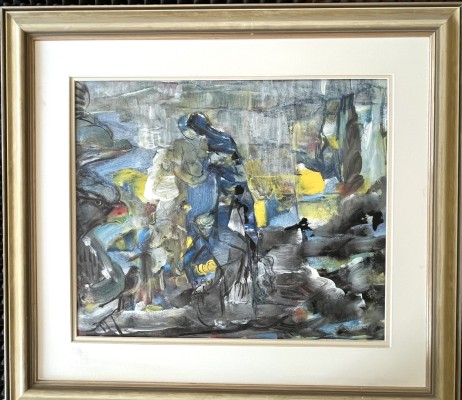 Holly-Logeais Roberte (1934-2001) Wunderwelt, Acryl auf Malkarton.