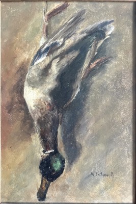 Pallas, Margot (20.Jahrhundert) Jagdbeute, 1917, Öl auf Karton.