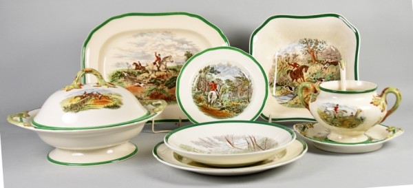 SPODE SPEISESERVICE mit Jagddekor