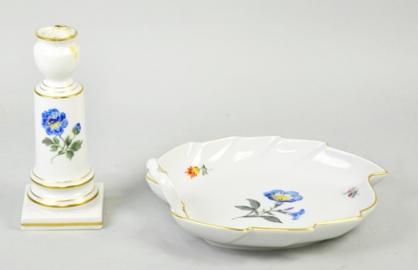 MEISSEN SCHALE und LEUCHTER